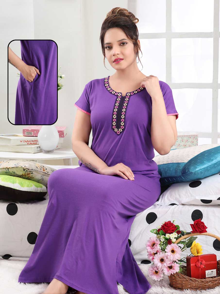 Sinker Gown-2 Sinker Hosiery Nightwear Gown Sinker Gown-2 Sinker Hosiery Nightwear Gown